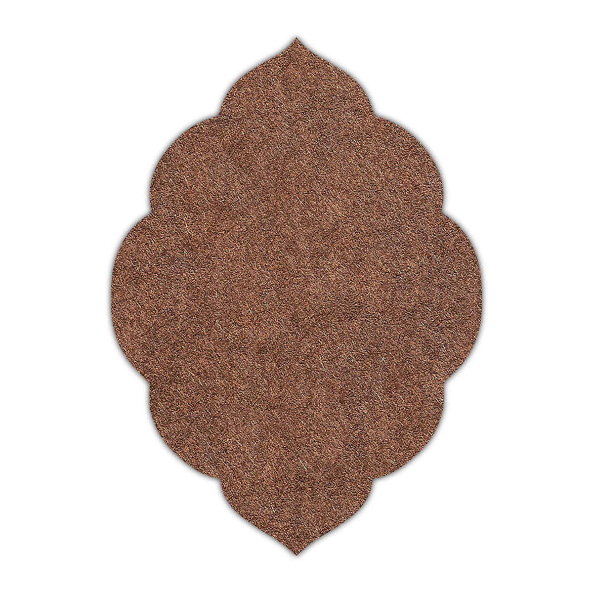 CMYK Print on Bagdad Brown Cardstock | Shape P32 | 2" x 3"