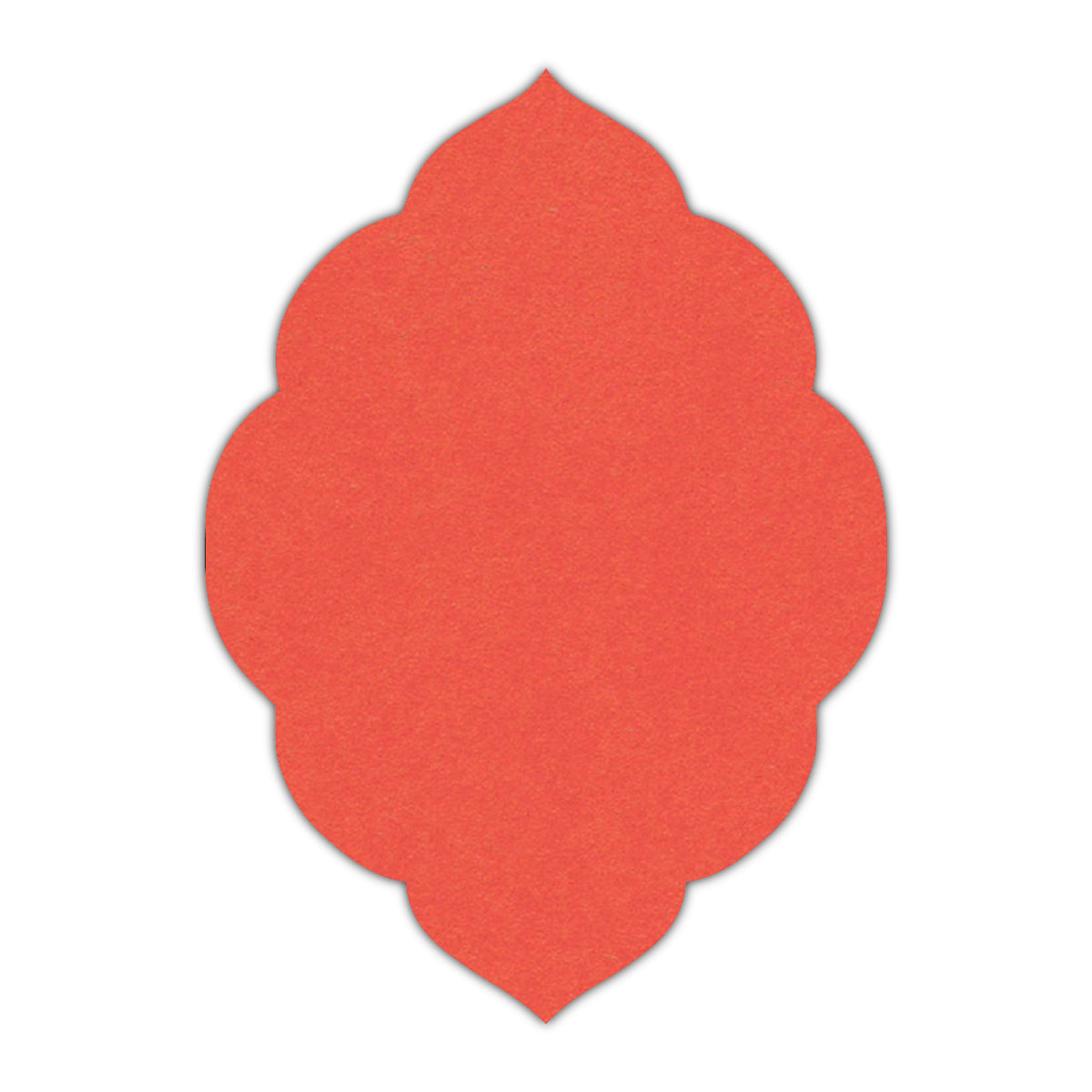CMYK Print on Coral Cardstock | Shape P32 | 4.25" x 5.5"