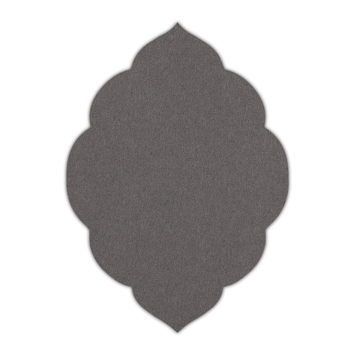 CMYK Print on Dark Grey Cardstock | Shape P32 | 4.25" x 5.5"