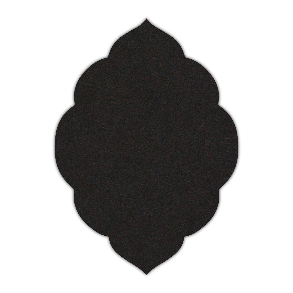 CMYK Print on Deep Black Cardstock | Shape P32 | 6" x 9"