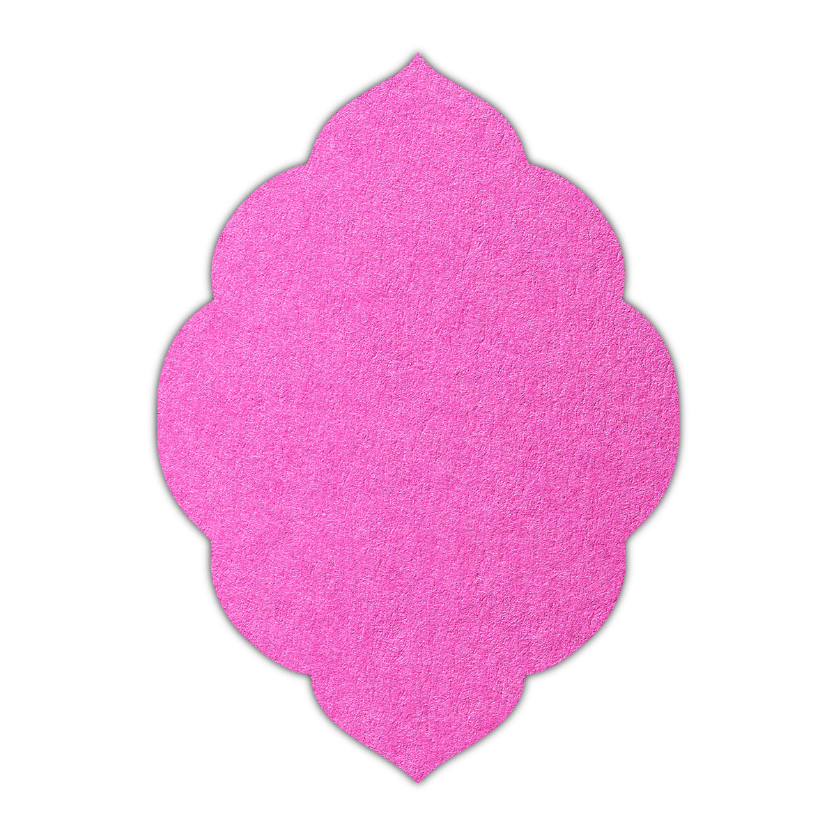 CMYK Print on Fuchsia Pink Cardstock | Shape P32 | 5" x 7"