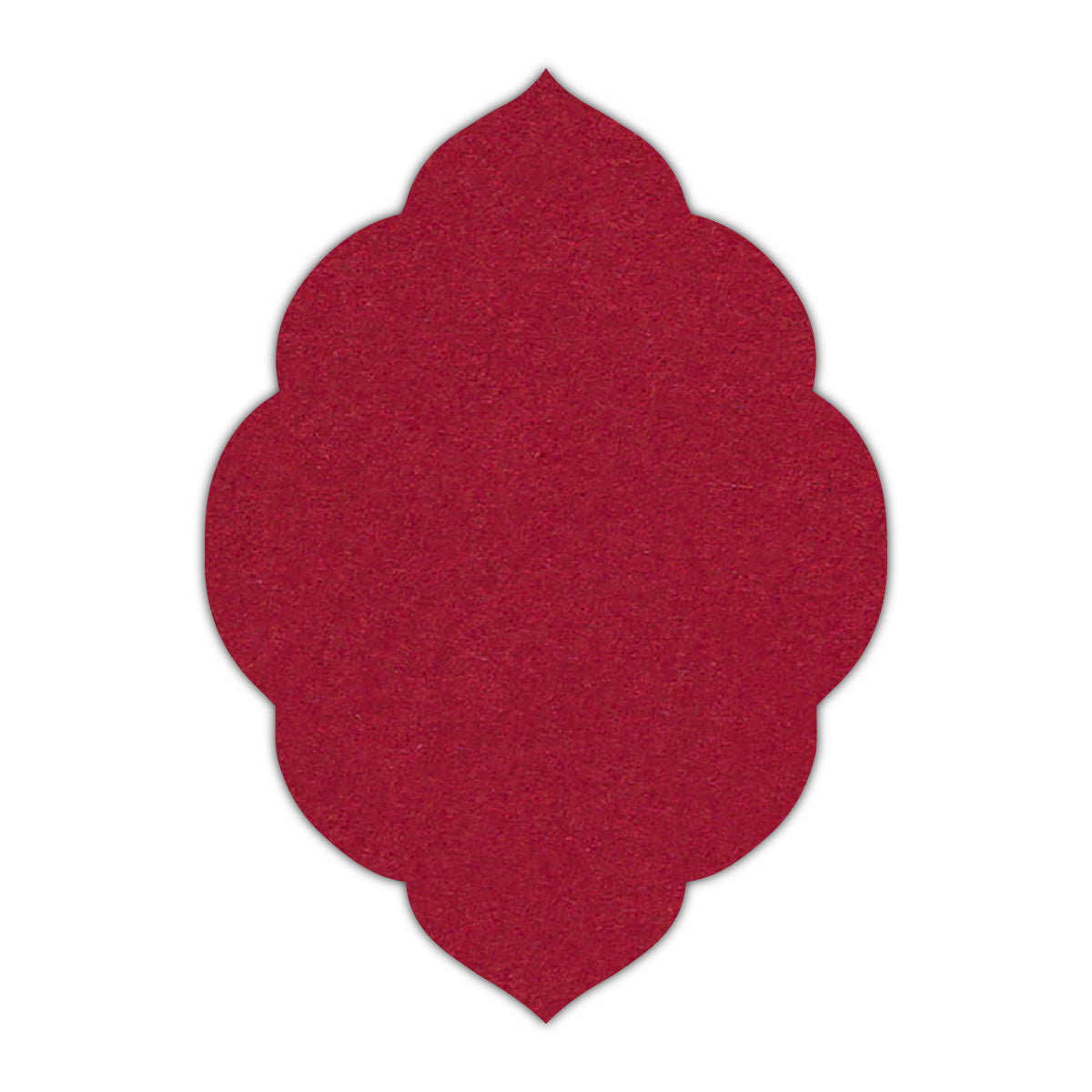CMYK Print on Guardsman Red Cardstock | Shape P32 | 2.5" x 3.5"