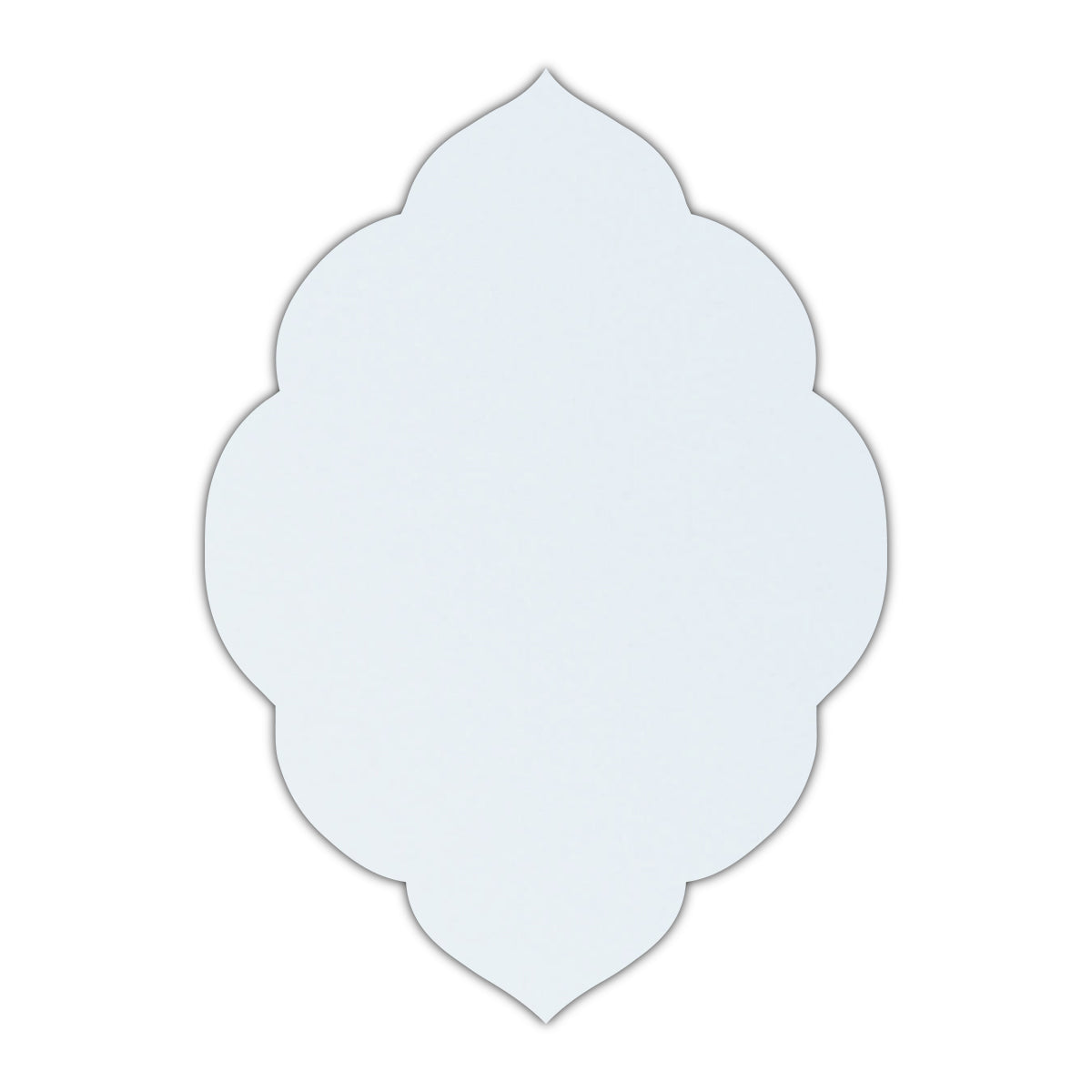 CMYK Print on Shimmer Ice Silver Cardstock | Shape P32 | 5" x 8"