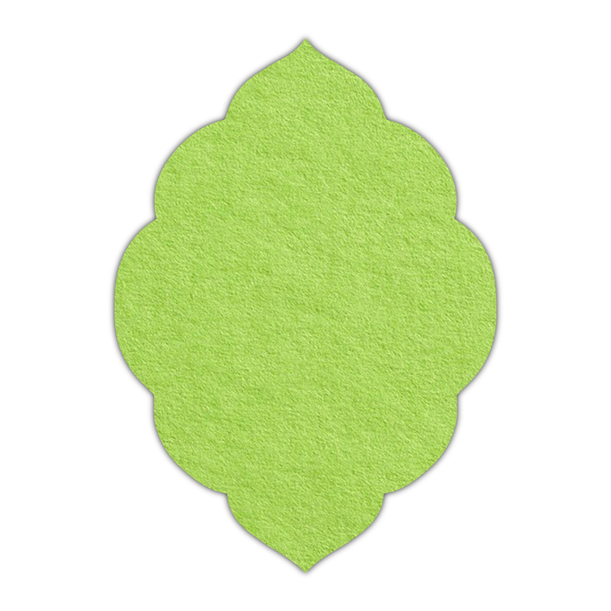 CMYK Print on Leaf Green Cardstock | Shape P32 | 2" x 3.5"