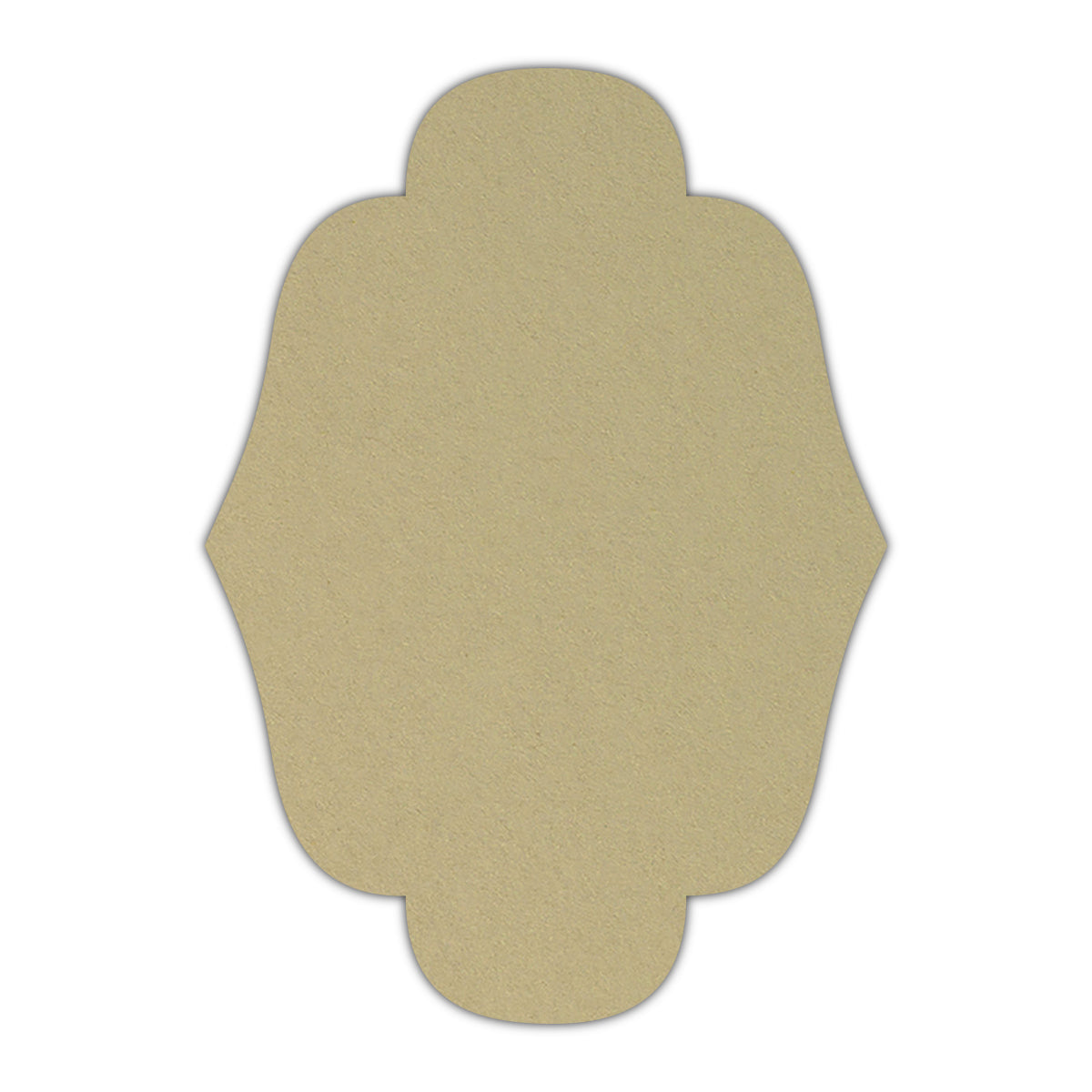 CMYK Print on Shimmer Champagne Cardstock | Shape P34 | 12" x 18"