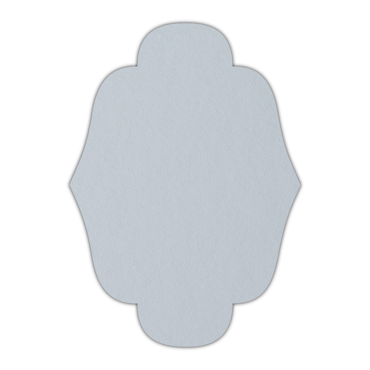 CMYK Print on Cool Blue Cardstock | Shape P34 | 2" x 3"