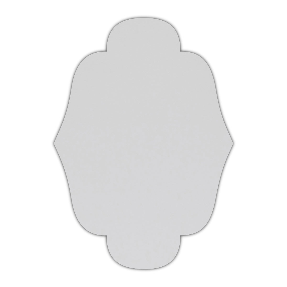 CMYK Print on Shimmer Crystal Cardstock | Shape P34 | 3" x 4"