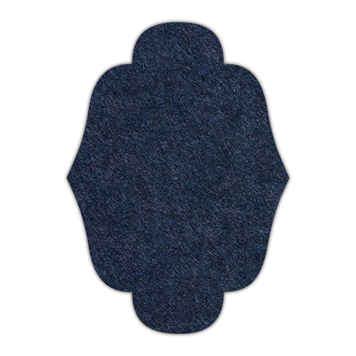 CMYK Print on Dark Navy Blue Cardstock | Shape P34 | 2.5" x 3.5"