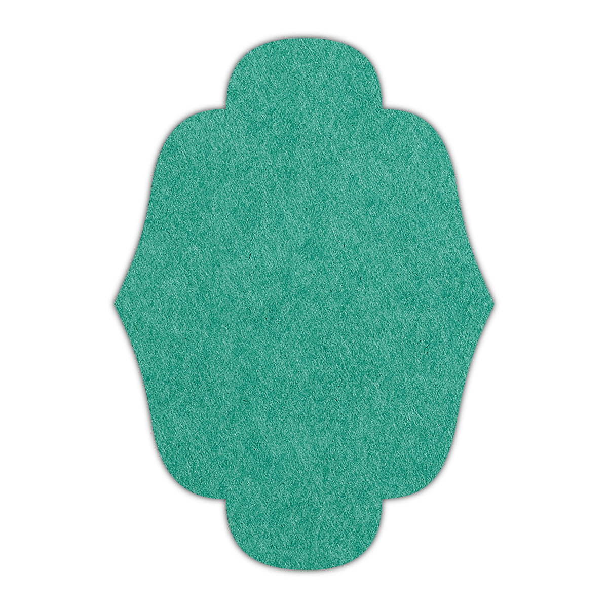 CMYK Print on Emerald Cardstock | Shape P34 | 2.5" x 3.5"