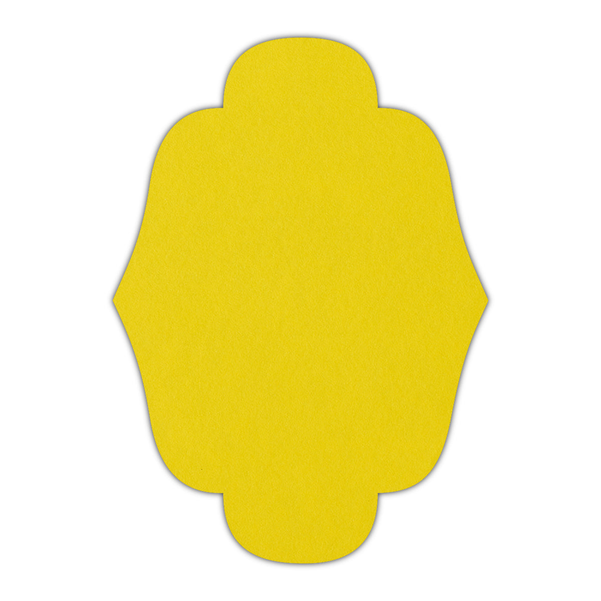 CMYK Print on Factory Yellow Cardstock | Shape P34 | 3.5" x 5"