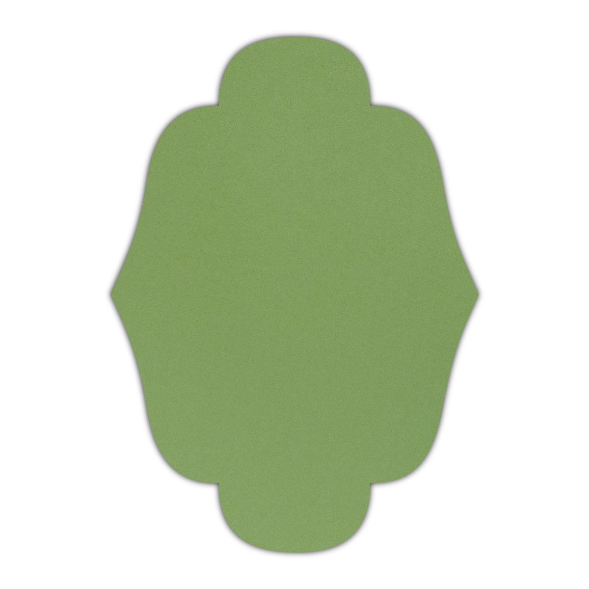 CMYK Print on Shimmer Fairway Cardstock | Shape P34 | 2" x 3"