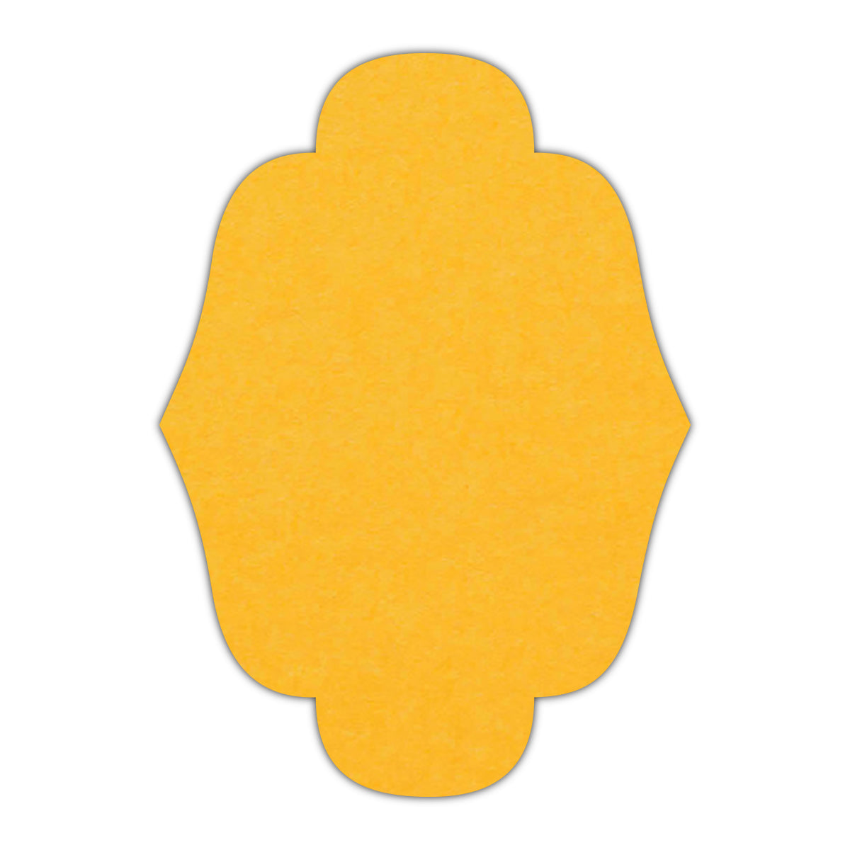 CMYK Print on Indian Yellow Cardstock | Shape P34 | 6" x 9"