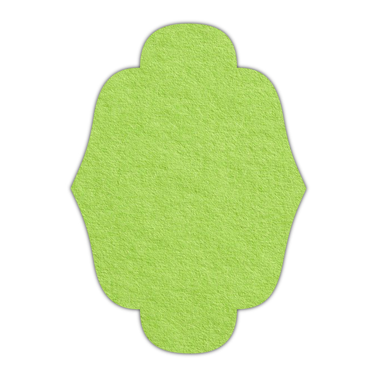 CMYK Print on Leaf Green Cardstock | Shape P34 | 8" x 10"