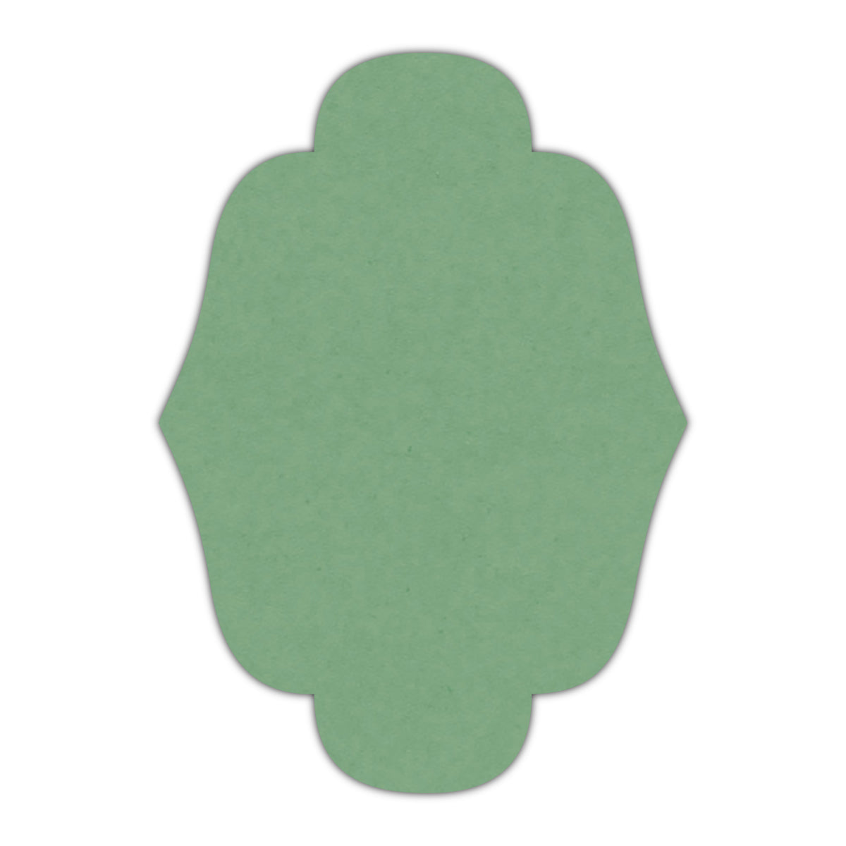 CMYK Print on Matcha Tea Cardstock | Shape P34 | 12" x 18"