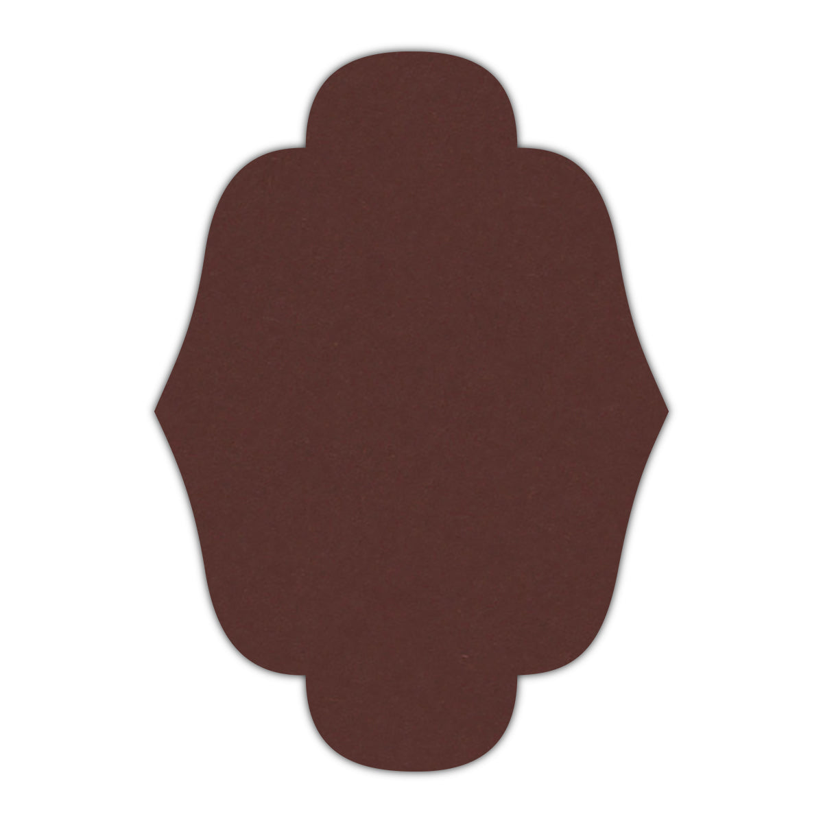 CMYK Print on Port Wine Cardstock | Shape P34 | 5" x 8"