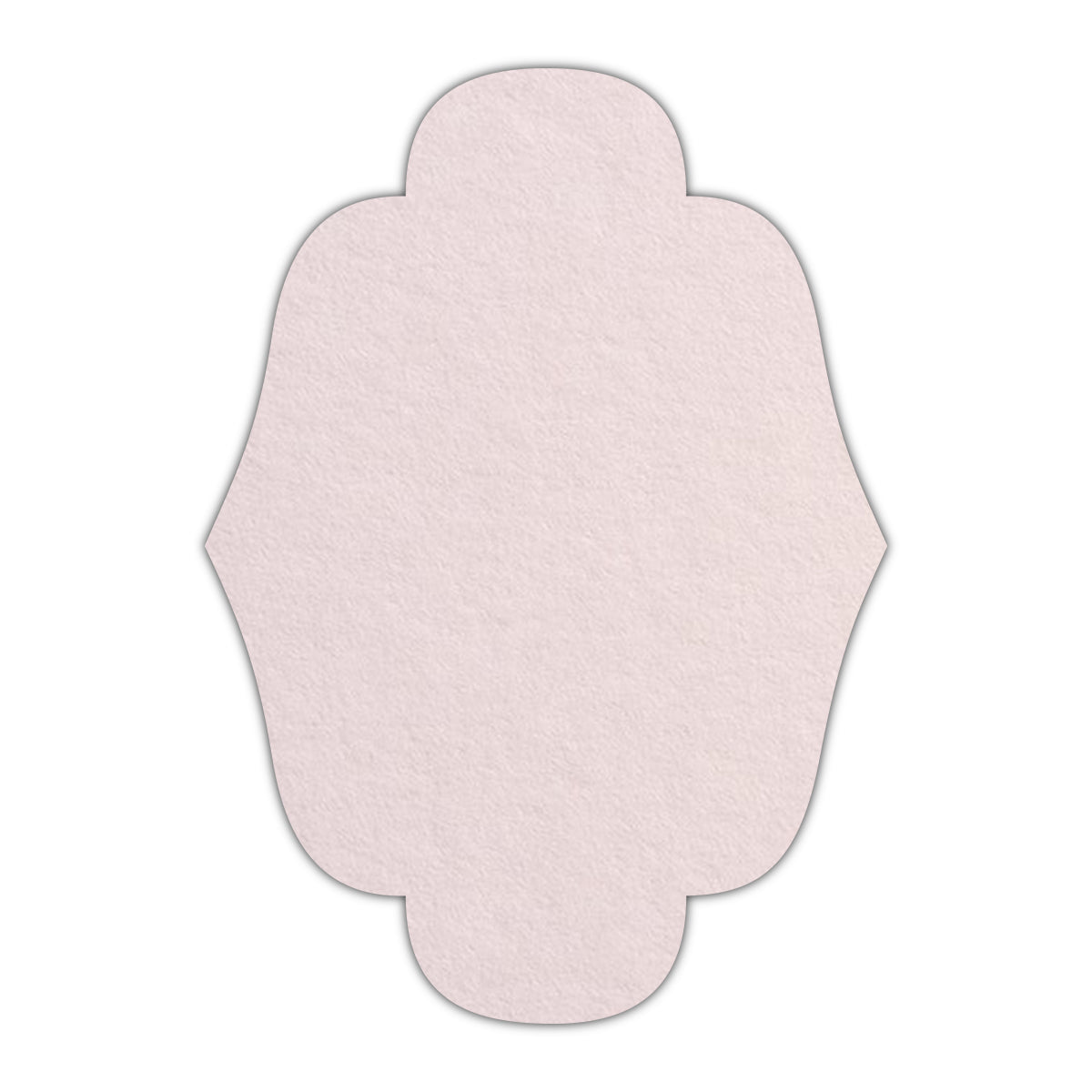 CMYK Print on Powder Pink Cardstock | Shape P34 | 3" x 4"