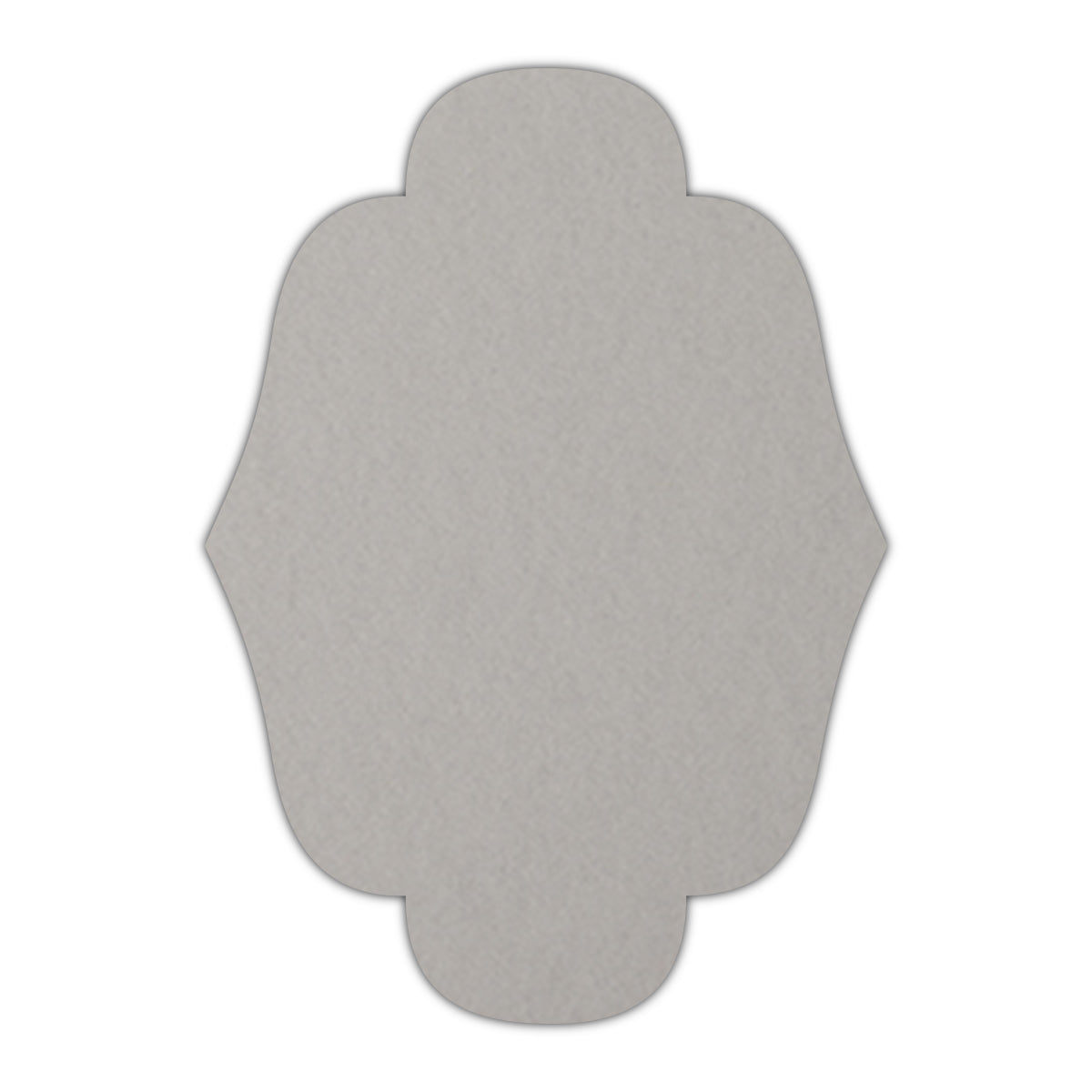 CMYK Print on Real Grey Cardstock | Shape P34 | 3" x 4"