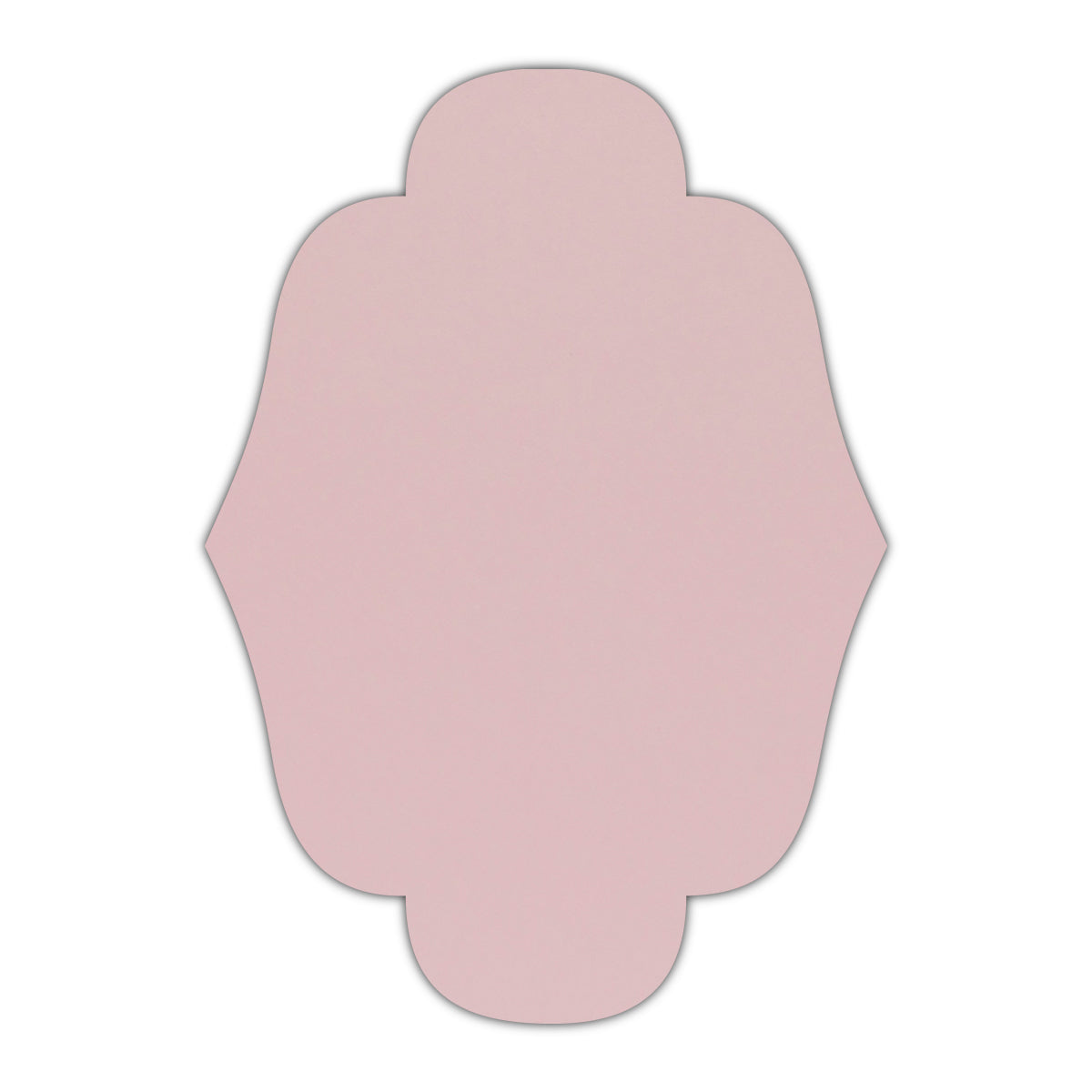 CMYK Print on Shimmer Rose Quartz Cardstock | Shape P34 | 11" x 17"