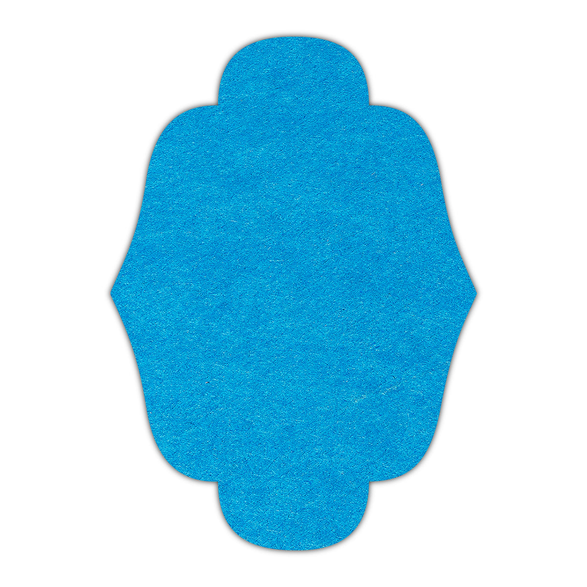 CMYK Print on Tabriz Blue Cardstock | Shape P34 | 4.25" x 5.5"