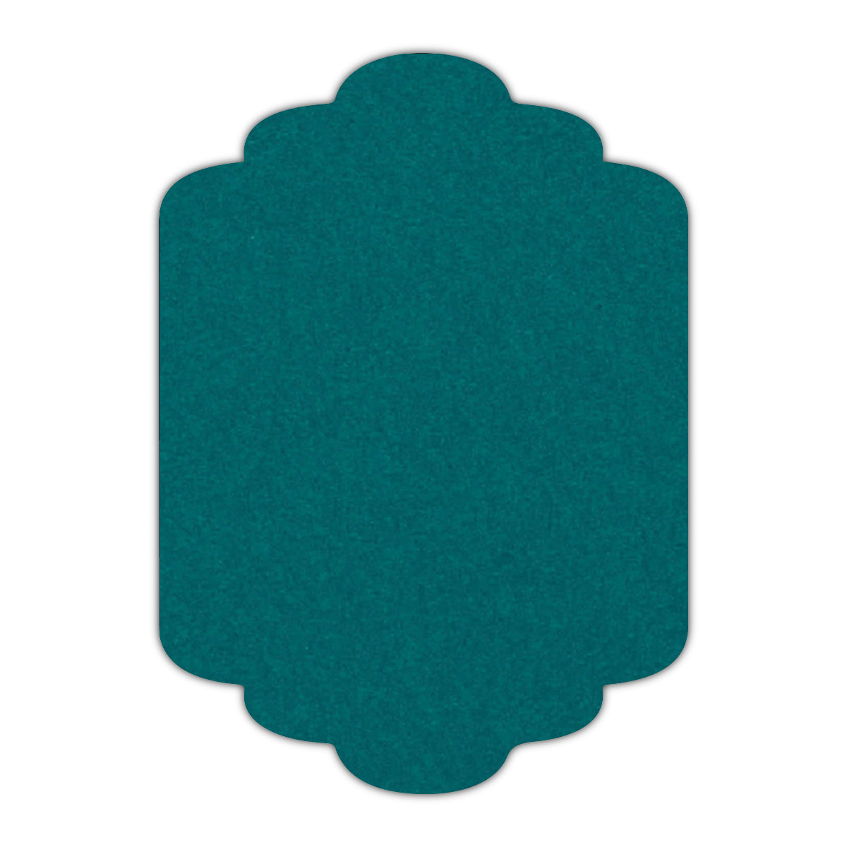 CMYK Print on Atoll Cardstock | Shape P36 | 2" x 3"