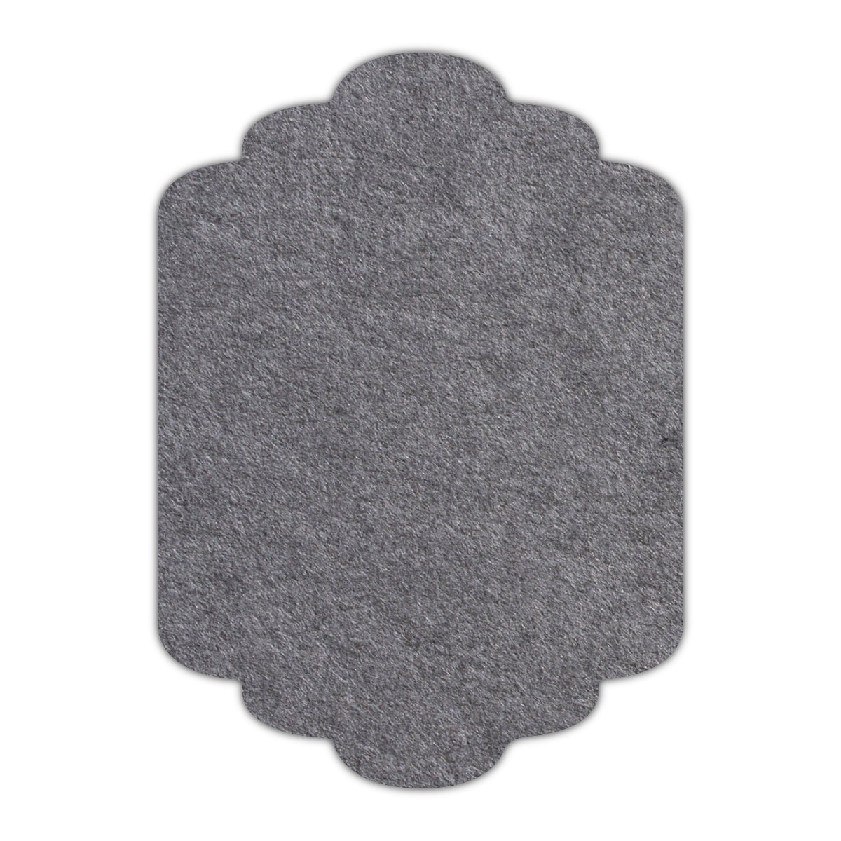 CMYK Print on Cobblestone Gray Cardstock | Shape P36 | 3" x 4"