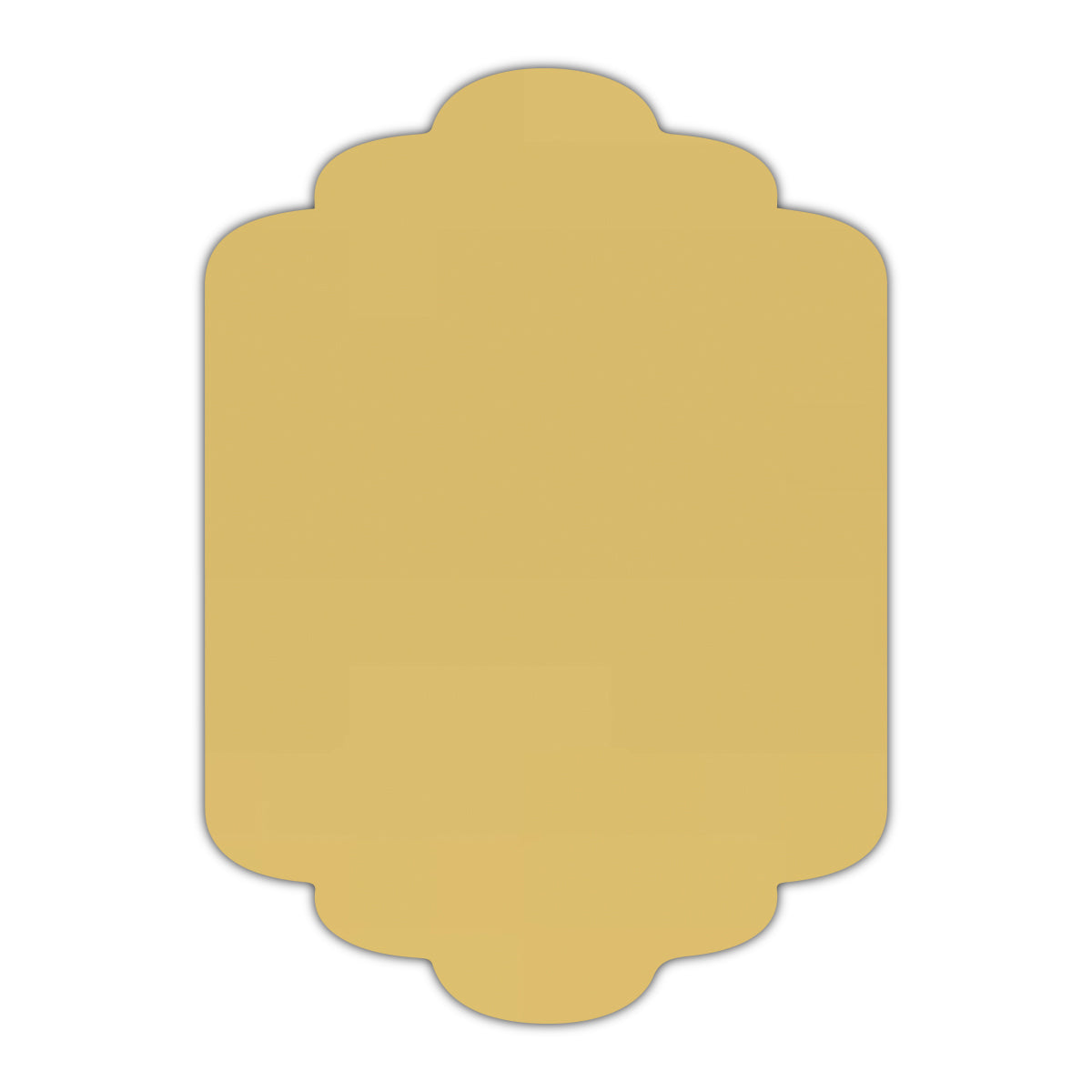CMYK Print on Shimmer Gold Cardstock | Shape P36 | 4.25" x 5.5"
