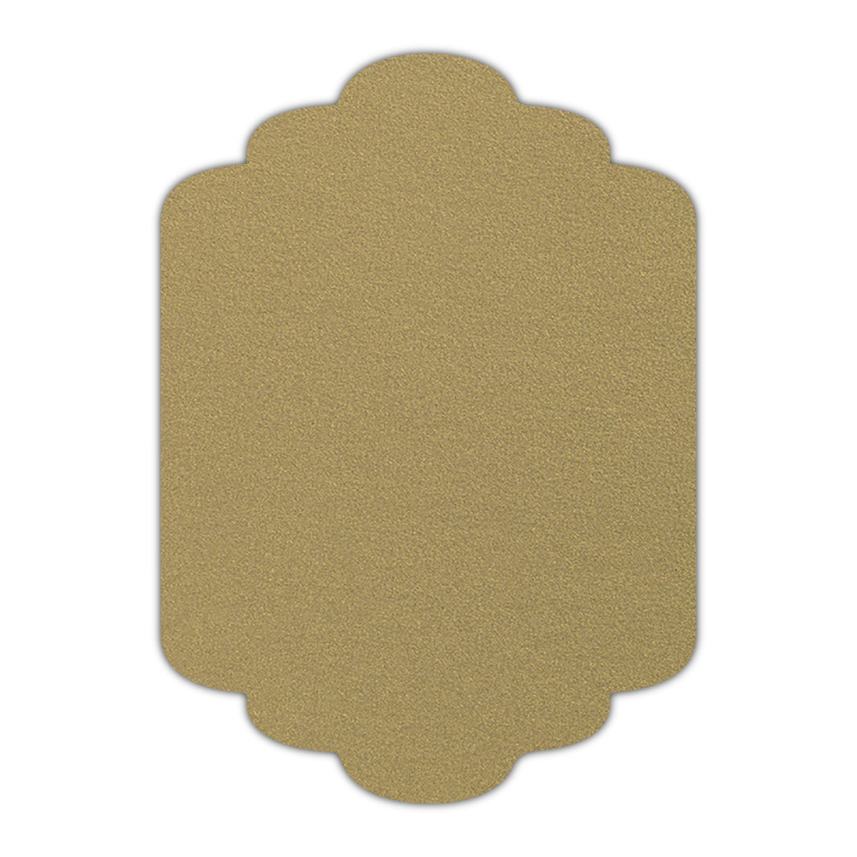 CMYK Print on Shimmer Gold Leaf Cardstock | Shape P36 | 6" x 9"