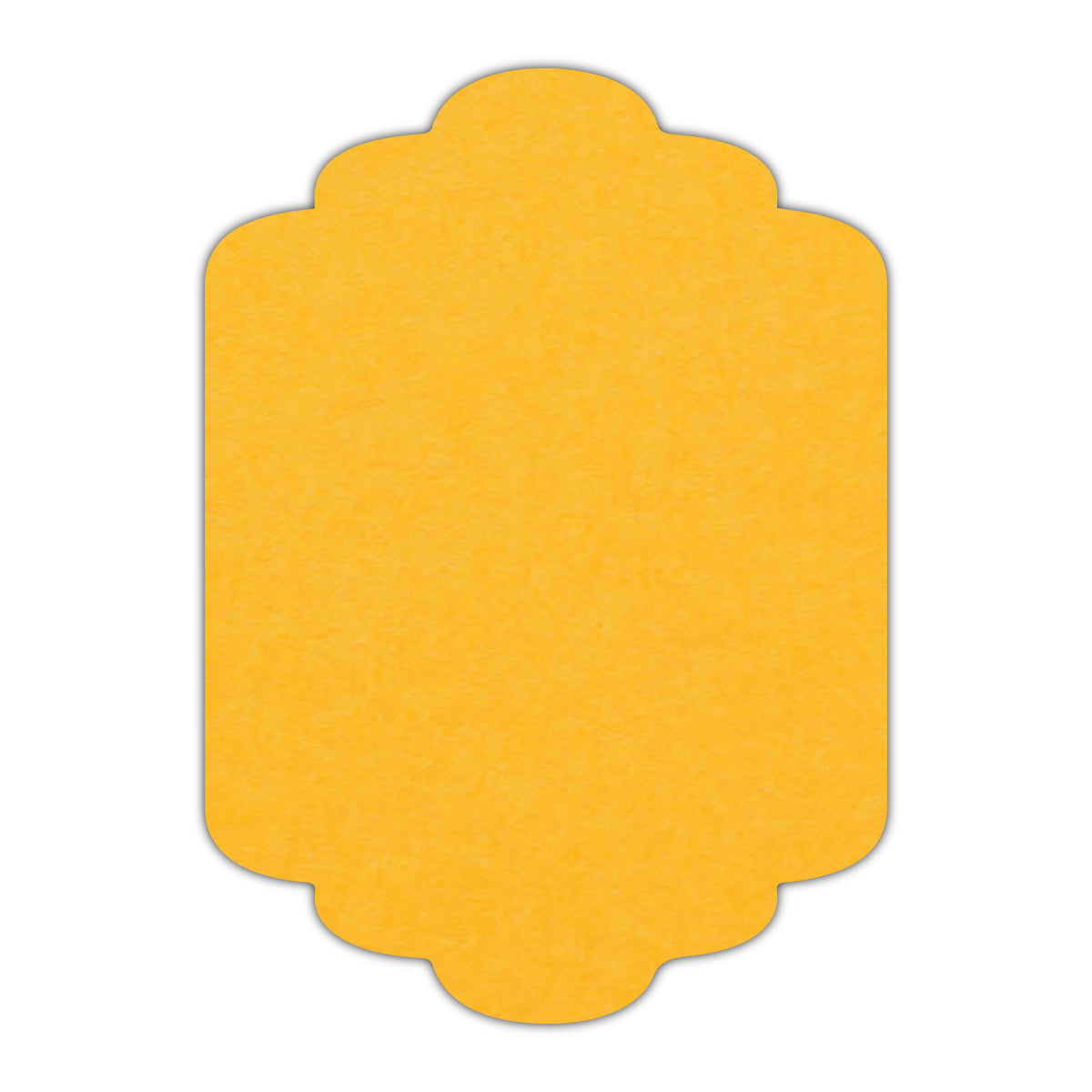 CMYK Print on Indian Yellow Cardstock | Shape P36 | 5.5" x 8.5"