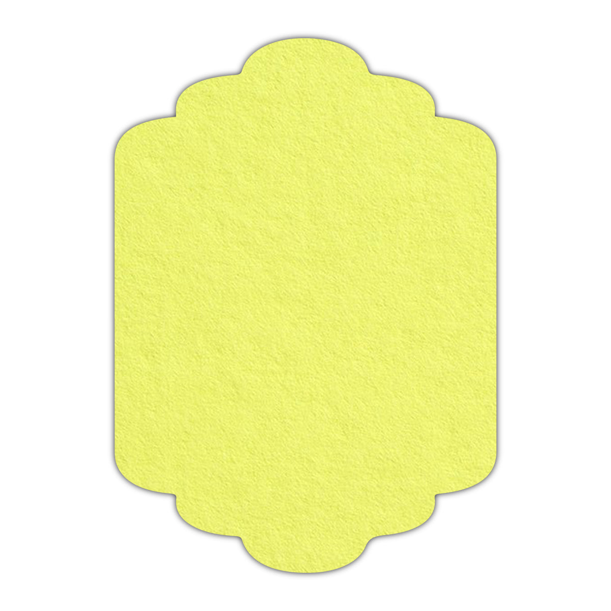 CMYK Print on Key Lime Cardstock | Shape P36 | 12" x 18"