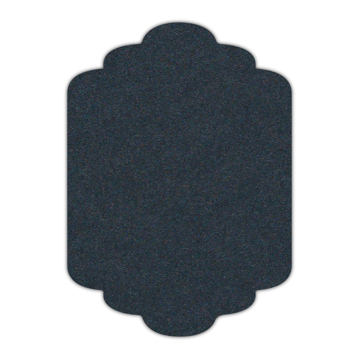 CMYK Print on Navy Blue Cardstock | Shape P36 | 8.5" x 11"