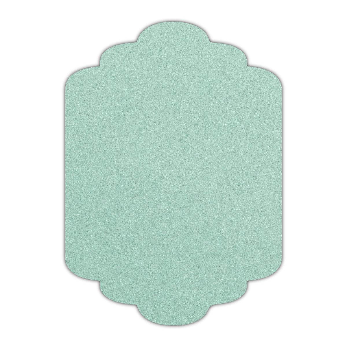 CMYK Print on Park Green Cardstock | Shape P36 | 8.5" x 11"