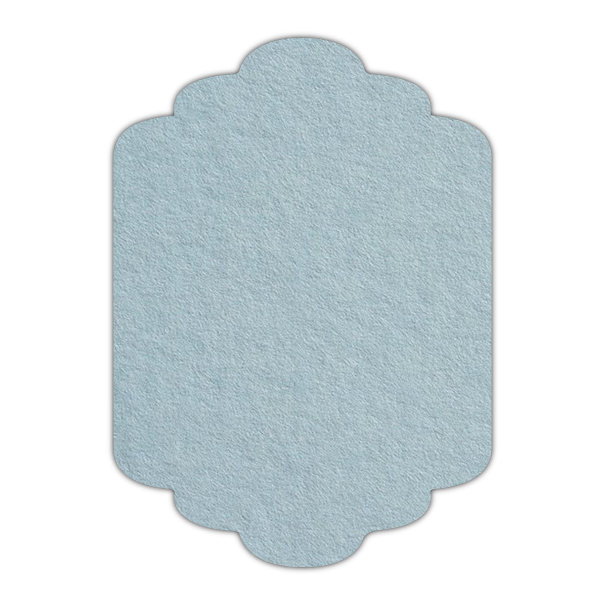 CMYK Print on Placid Blue Cardstock | Shape P36 | 11" x 14"