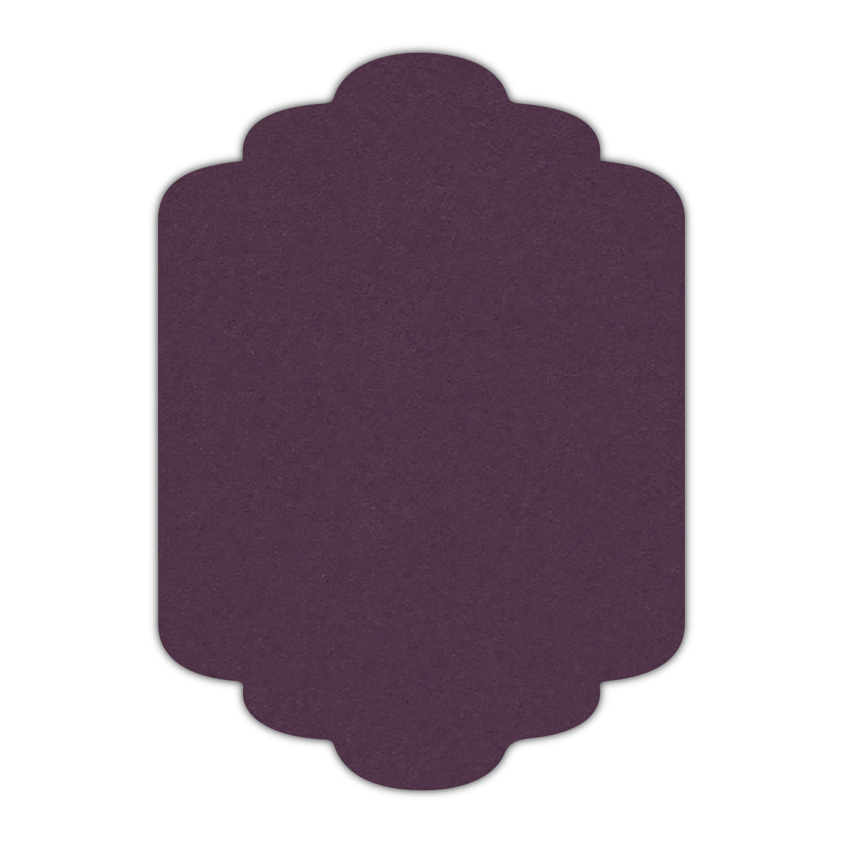 CMYK Print on Prune Cardstock | Shape P36 | 3" x 4"