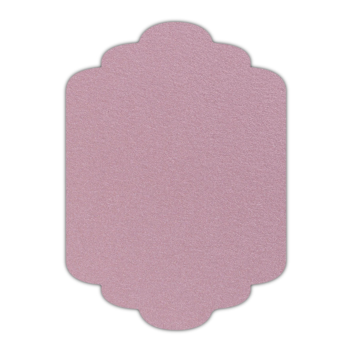 CMYK Print on Shimmer Rose Gold Cardstock | Shape P36 | 5" x 7"