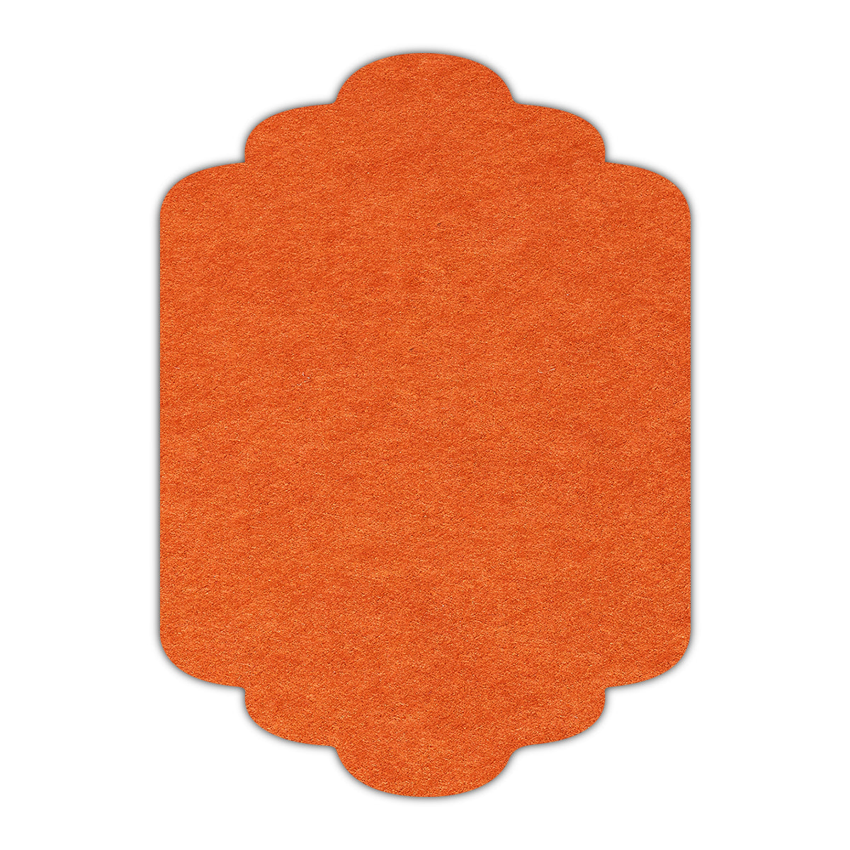 CMYK Print on Rust Cardstock | Shape P36 | 3" x 5"