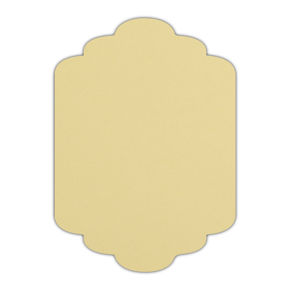 CMYK Print on Sorbet Yellow Cardstock | Shape P36 | 11" x 17"