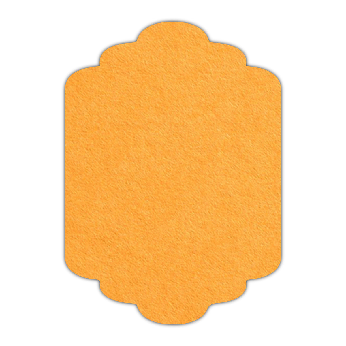 CMYK Print on Sun Glow Cardstock | Shape P36 | 2" x 3"