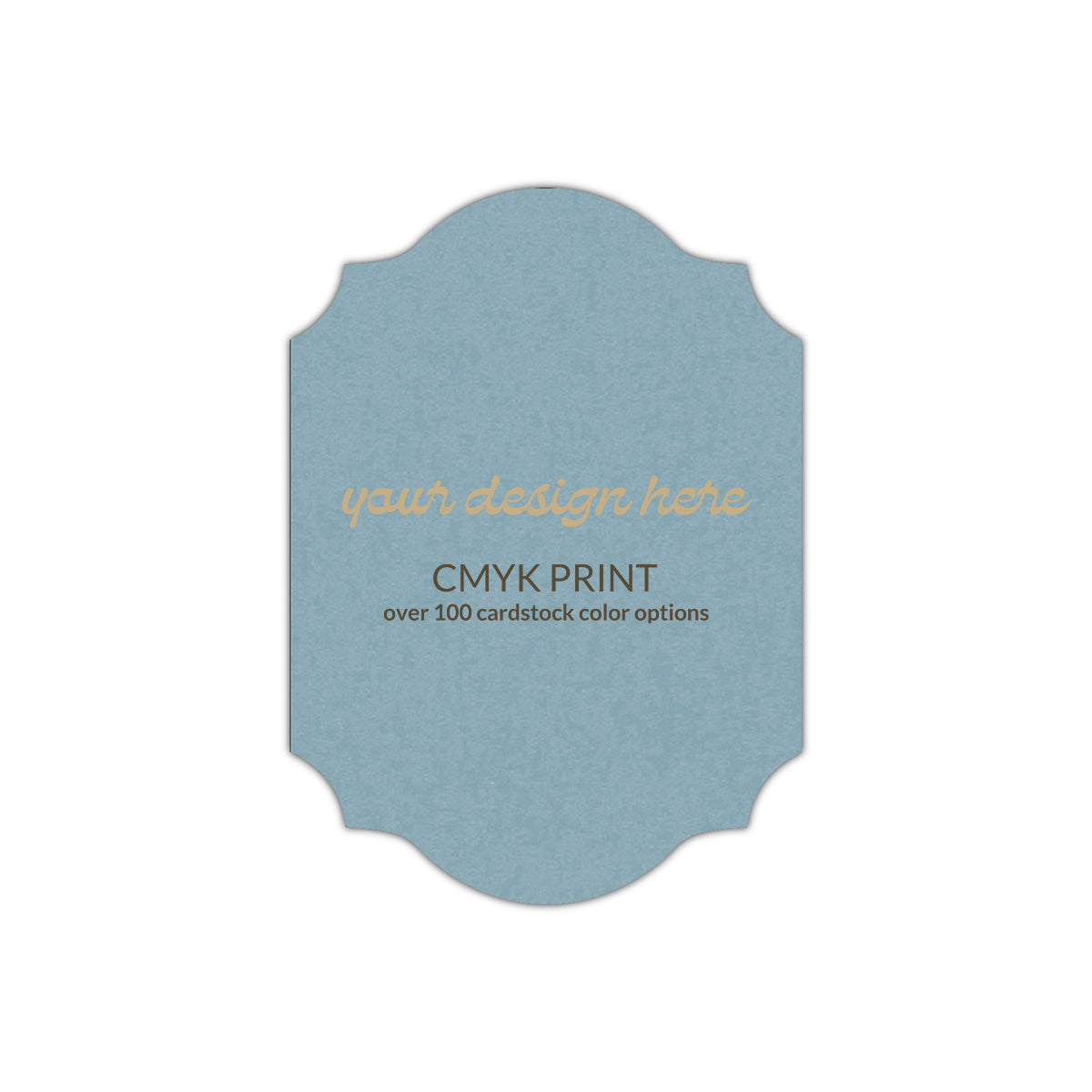 Shape P37 Diecut Card | CMYK Print | 11" x 14"