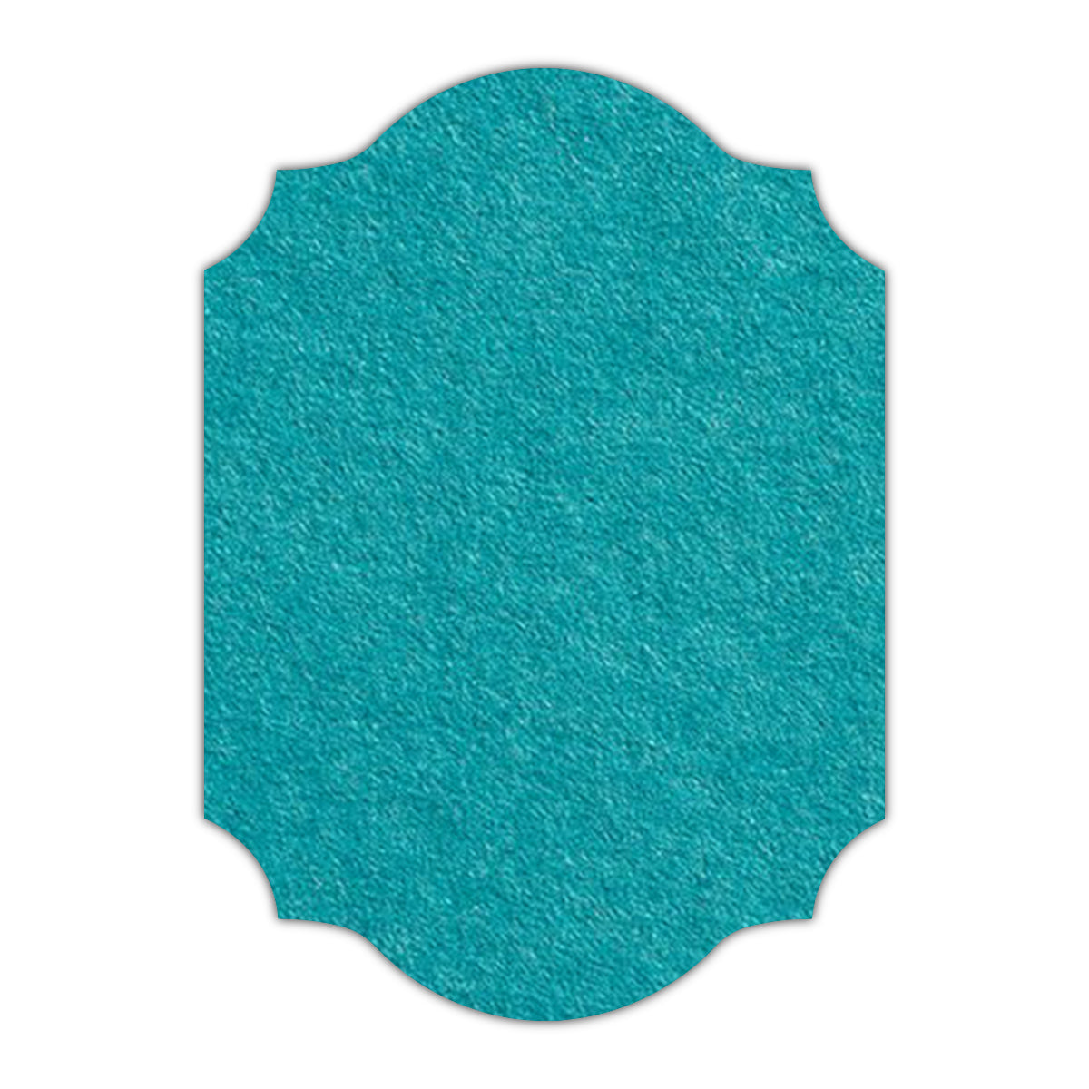 CMYK Print on Aqua Blue Cardstock | Shape P37 | 5" x 8"