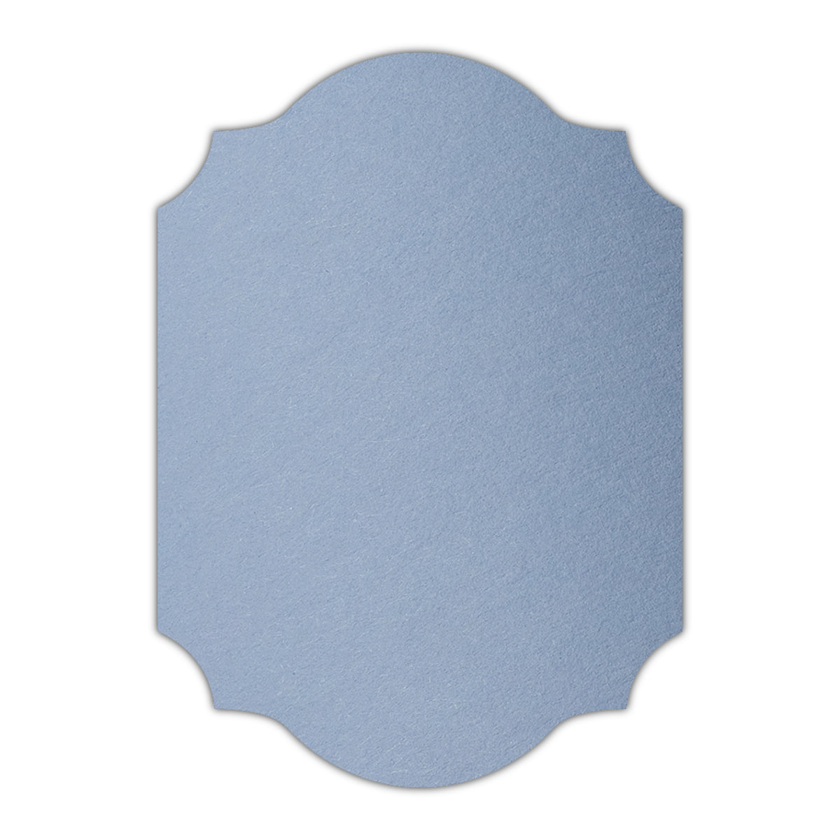 CMYK Print on Azure Blue Cardstock | Shape P37 | 3.5" x 5"