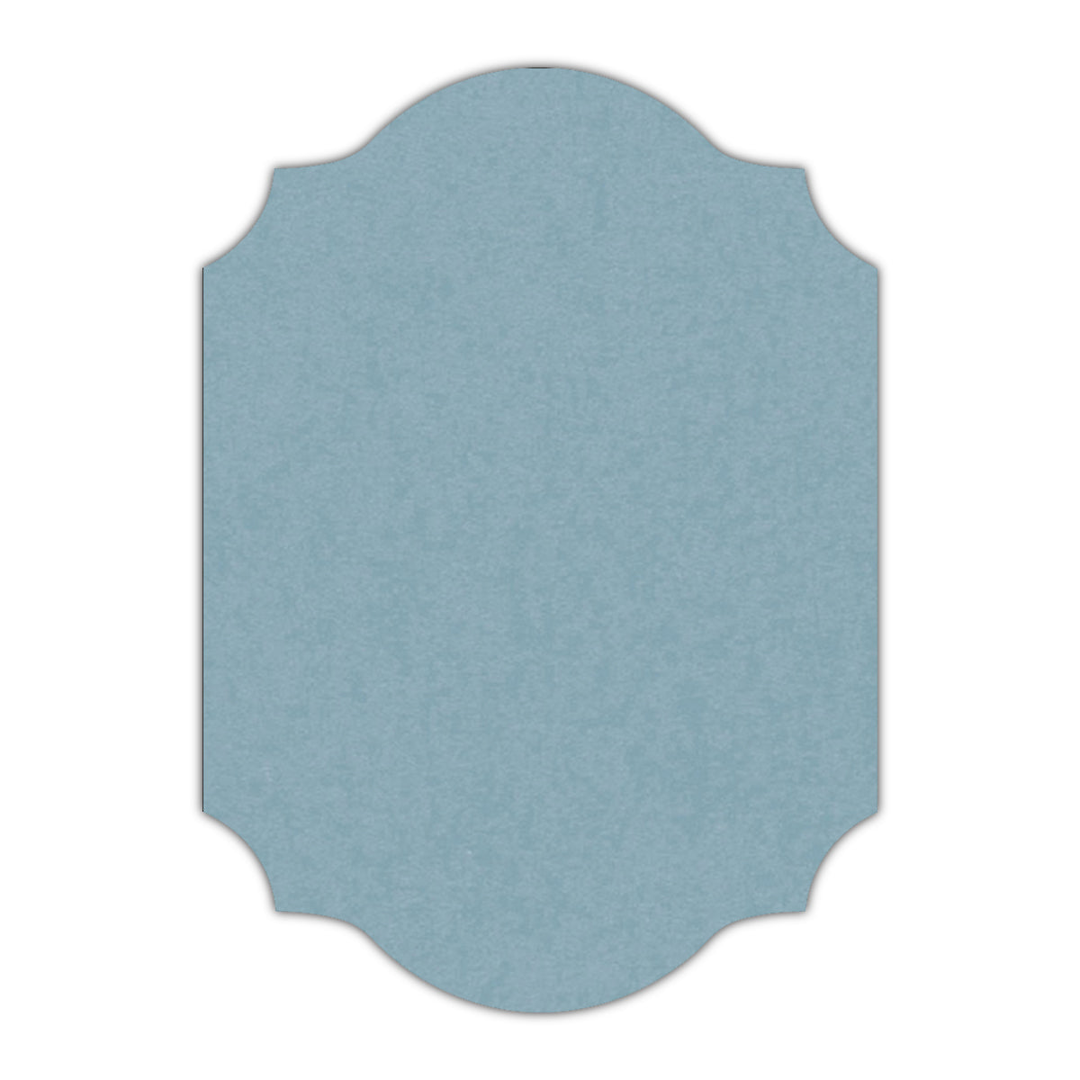 CMYK Print on Baltic Sea Cardstock | Shape P37 | 3" x 5"