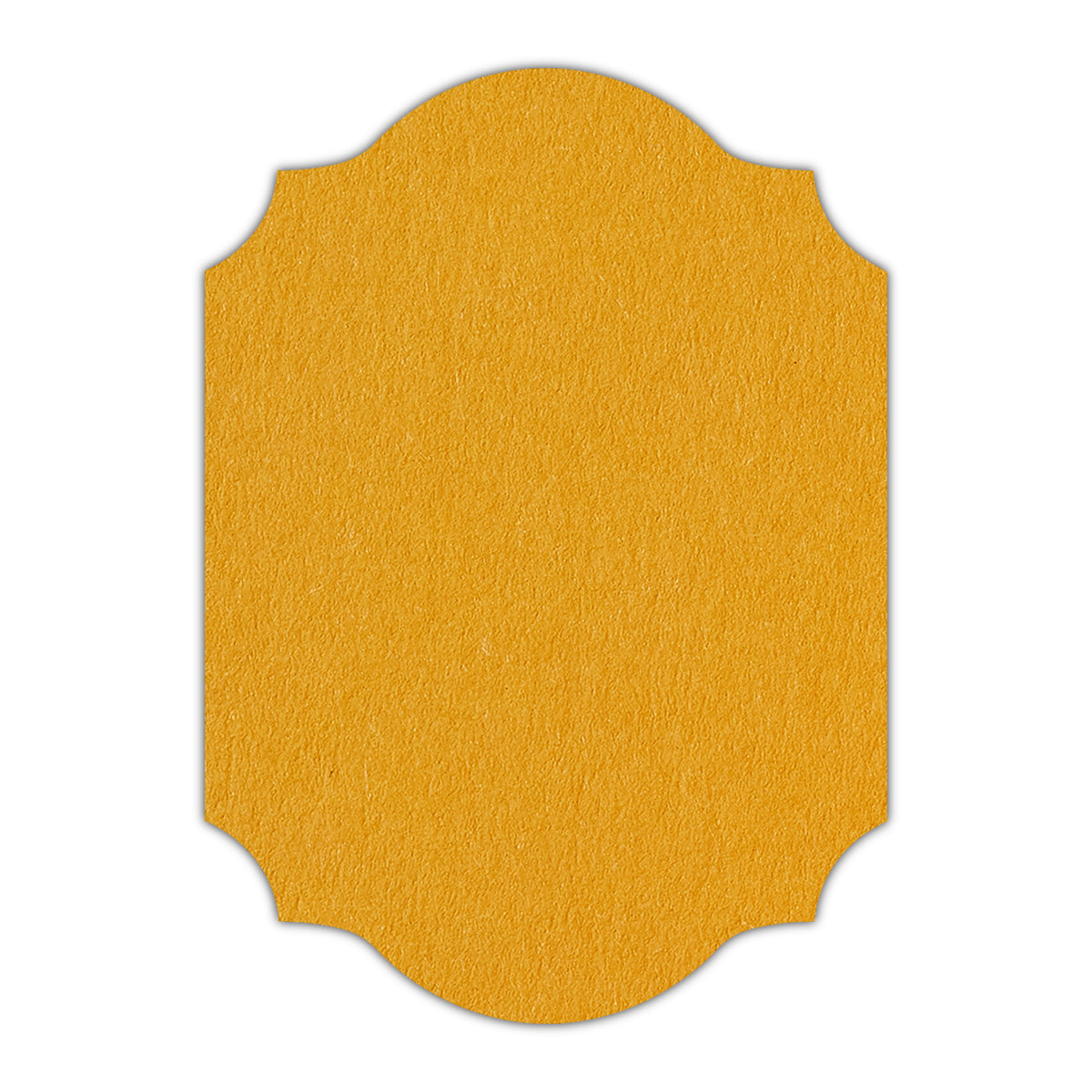 CMYK Print on Citrine Cardstock | Shape P37 | 2.5" x 3.5"