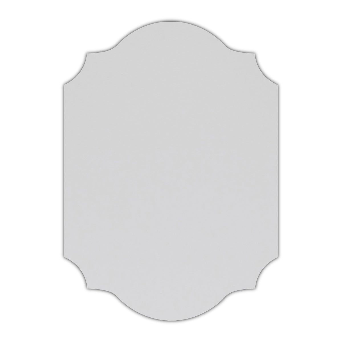 CMYK Print on Shimmer Crystal Cardstock | Shape P37 | 2" x 3"