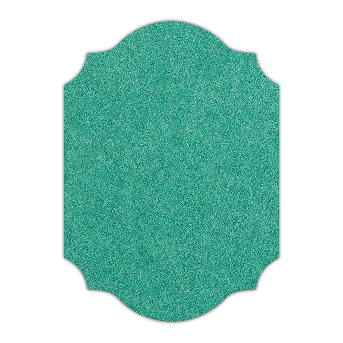 CMYK Print on Emerald Cardstock | Shape P37 | 4.25" x 5.5"
