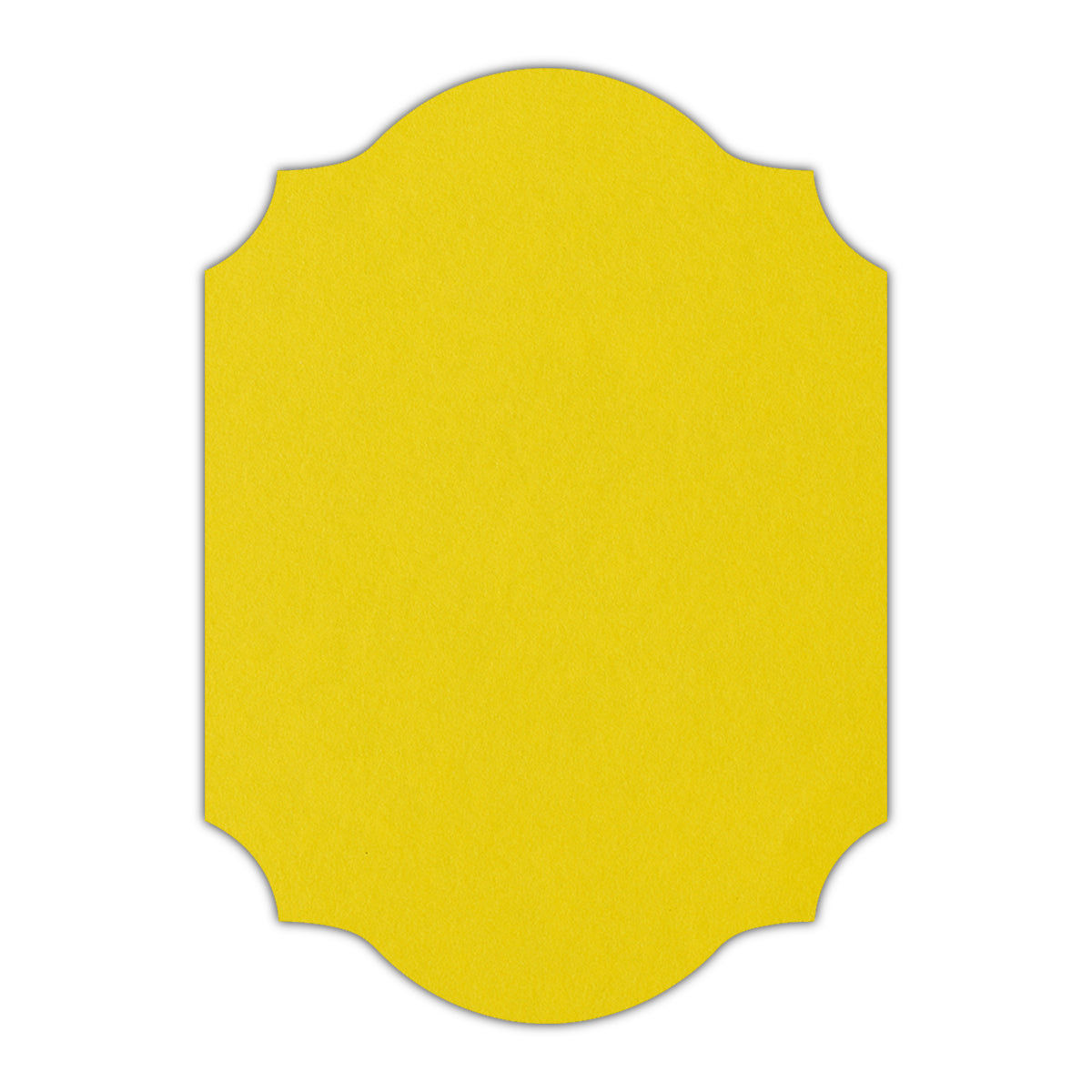 CMYK Print on Factory Yellow Cardstock | Shape P37 | 11" x 17"