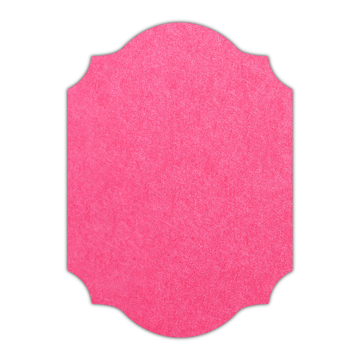 CMYK Print on Hot Pink Cardstock | Shape P37 | 5.5" x 8.5"