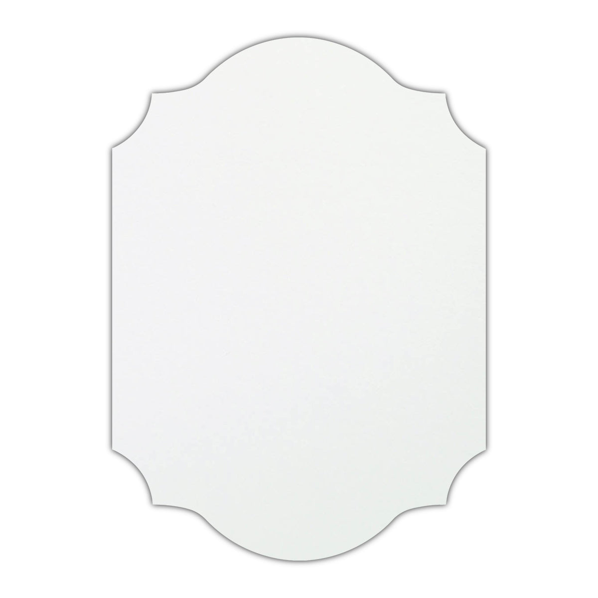 CMYK Print on Shimmer Ice Gold Cardstock | Shape P37 | 5.5" x 8.5"