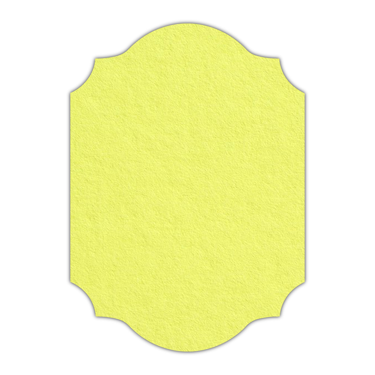 CMYK Print on Key Lime Cardstock | Shape P37 | 8.5" x 11"