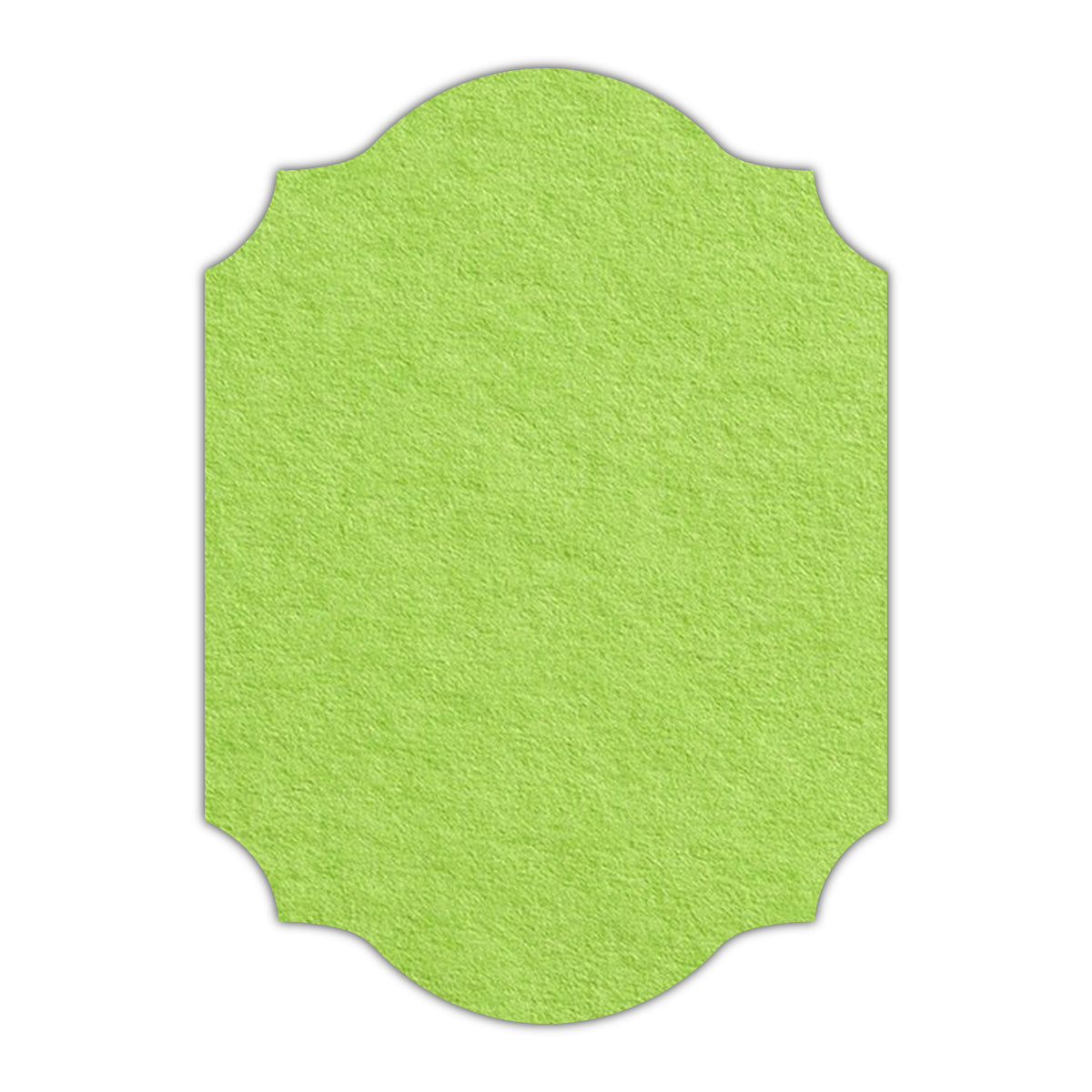 CMYK Print on Leaf Green Cardstock | Shape P37 | 8.5" x 11"