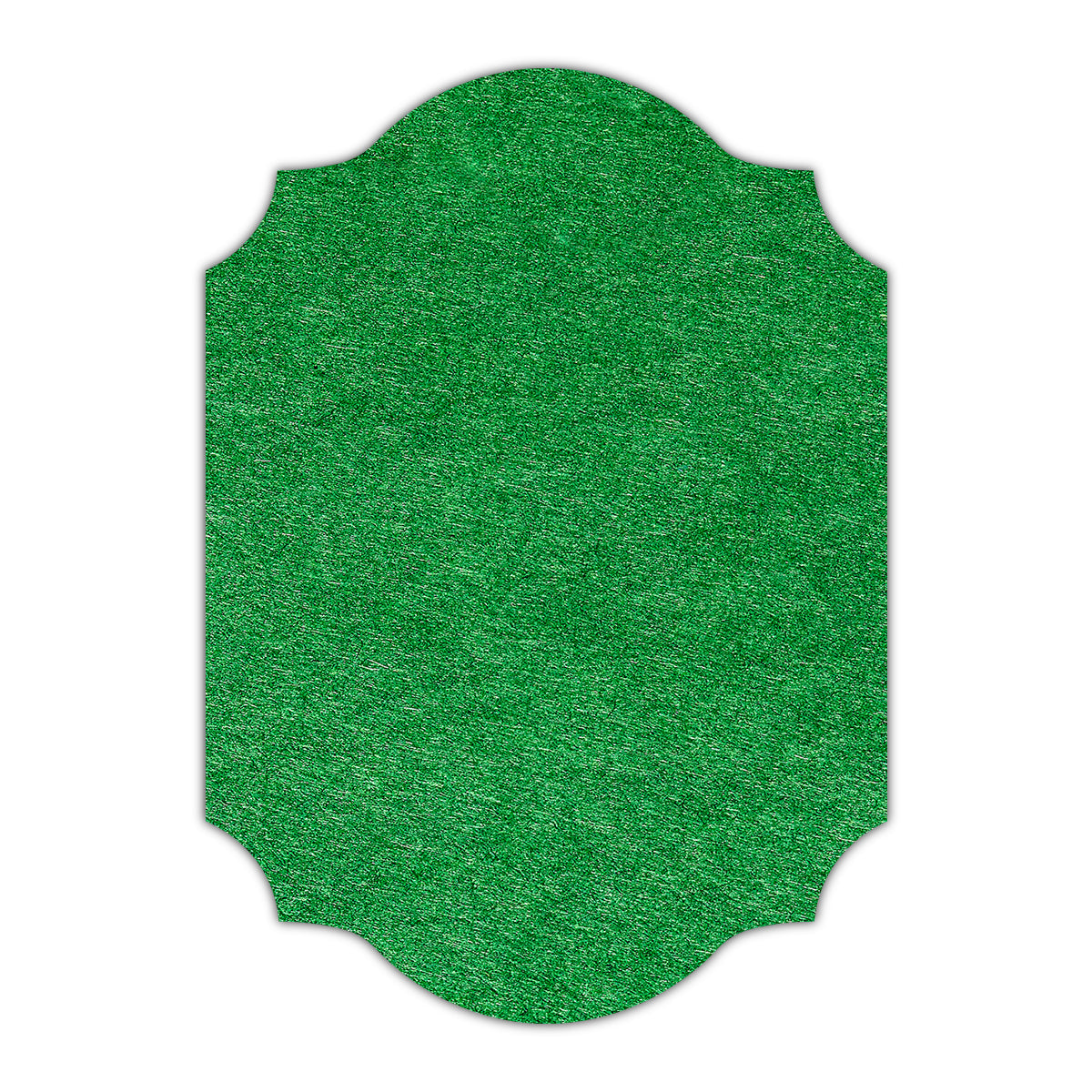 CMYK Print on Lockwood Green Cardstock | Shape P37 | 11" x 14"